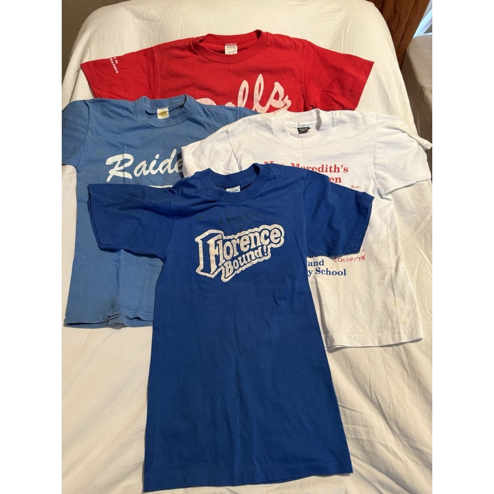 Vintage Kids Single Stitch Usa Made A Lot Of 4 See Pics